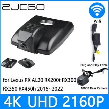 ZJCGO Dash Cam 4K UHD 2160P Автомобильный Видеорегистратор DVR Ночного Видения для Lexus RX AL20 RX200t RX300 RX350 RX450h 2016 ~ 2022