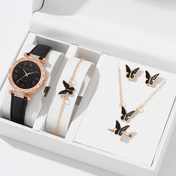 Женские часы Роскошные Модные Женские часы С кожаным ремешком Женские Кварцевые наручные часы Montre Femme