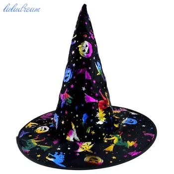 Красивая шляпа Ведьмы Шляпа Волшебника Шляпы Из Ткани Декор для Хэллоуина Реквизит подарок