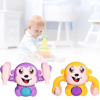 Детская игрушка-обезьянка с голосовым Управлением, Ходьба, Пение, Игра для мозга, Ползающие Электрические Игрушки
