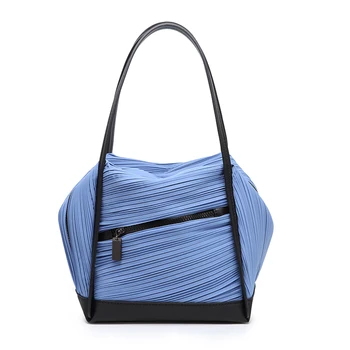 2023 Осенняя новая плиссированная сумка, Модная Женская маленькая квадратная сумка, Портативная сумка через плечо, Женская повседневная сумка